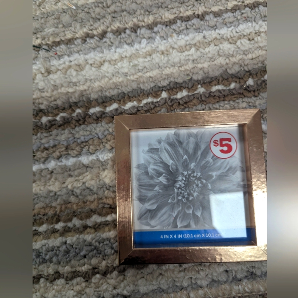 Frame. Gold Tone. New. 4 By 4 Inches.